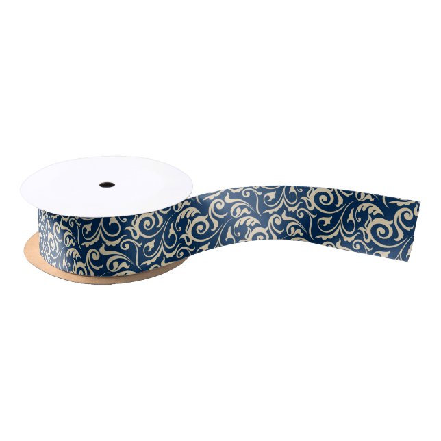 Ruban En Satin Inspiration de motifs persans (Bobine)