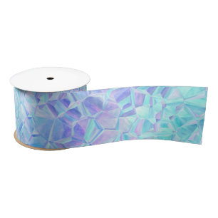 Ruban En Satin iridescence glaciale :