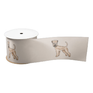 Ruban En Satin Irish Soft-Coated Wheaten Terrier Chien de Dessin