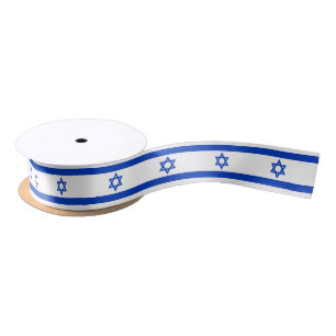 Ruban En Satin Israël drapeau patriotique moderne