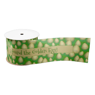 Ruban En Satin J'ai trouvé le Motif Random de l'Oeuf de Pâques 