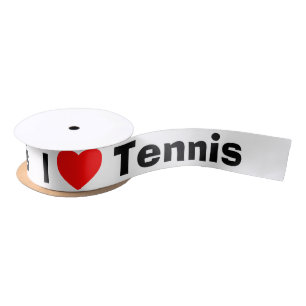 Ruban En Satin J'aime le tennis