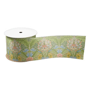 Ruban En Satin Jardin de myrte de William Morris Floral Classique