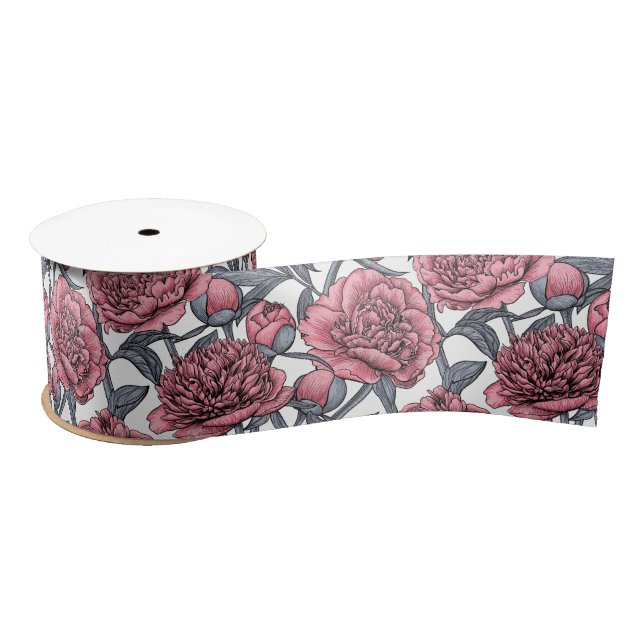 Ruban En Satin Jardin rose (Bobine)