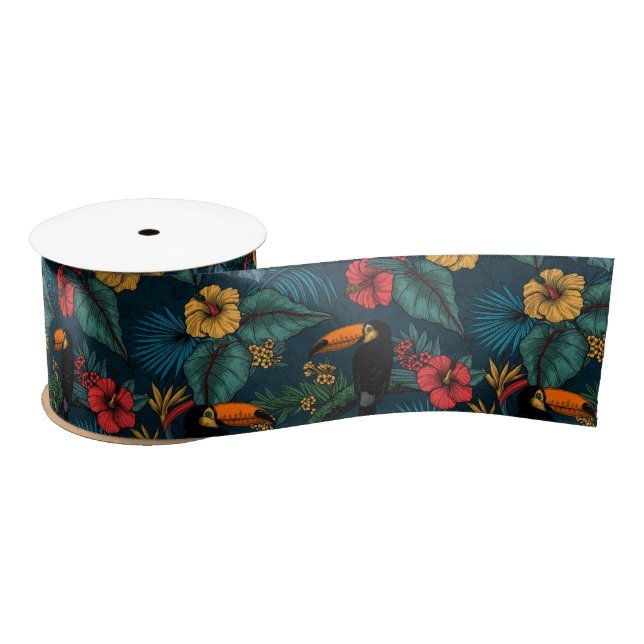 Ruban En Satin Jardin toucan 2 (Bobine)