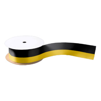 Ruban En Satin Jaune noir et d'or 1,5" au loin ruban de satin