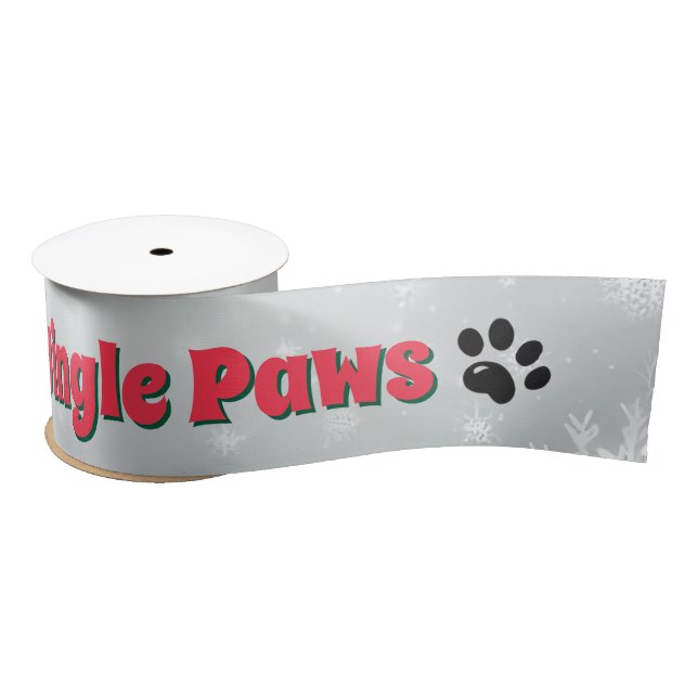 Ruban En Satin Jingle Paws et Boxer Dog Joy (Bobine)