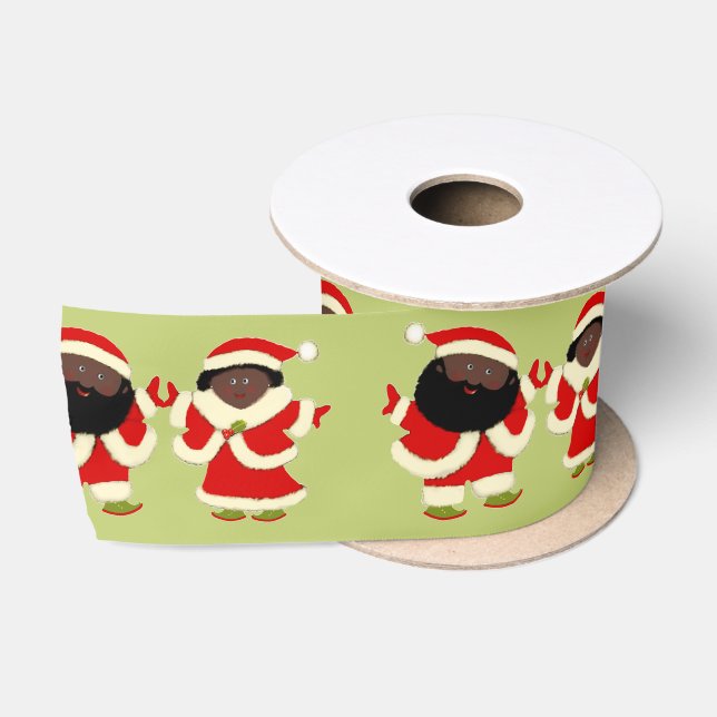 Ruban En Satin Joli couple de Noël (Bobine)