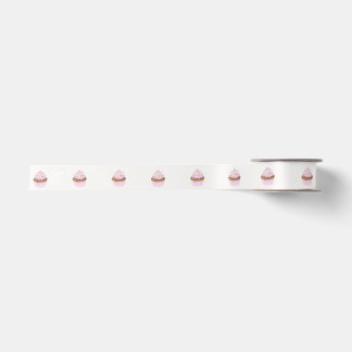 Ruban En Satin Joli gâteau en aquarelle rose