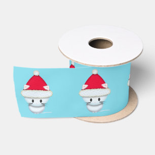 Ruban En Satin Joli kitten de Noël en art de Noël