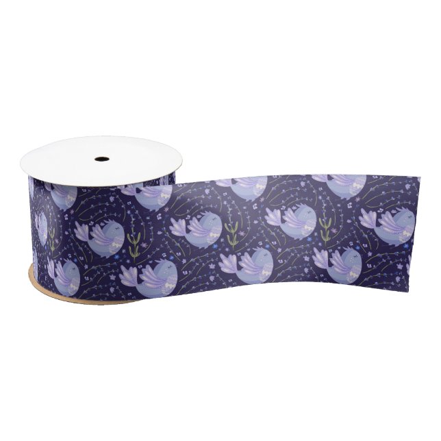 Ruban En Satin Joli lavande violet (Bobine)