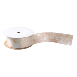 Ruban En Satin Jolie douche de mariée scintillante fausse pêche