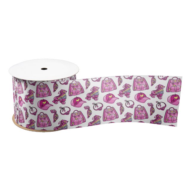 Ruban En Satin Jolie fille Cool rose (Bobine)