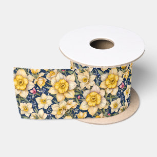 Ruban En Satin Jonquilles de printemps jaune