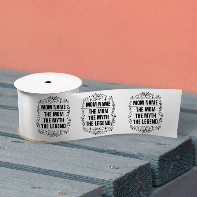 Ruban En Satin Journée des mères personnalisées (Créateur téléchargé)