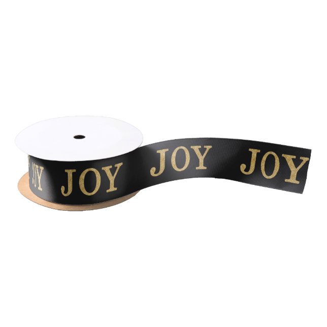 Ruban En Satin JOY (parties scintillant or) (Bobine)
