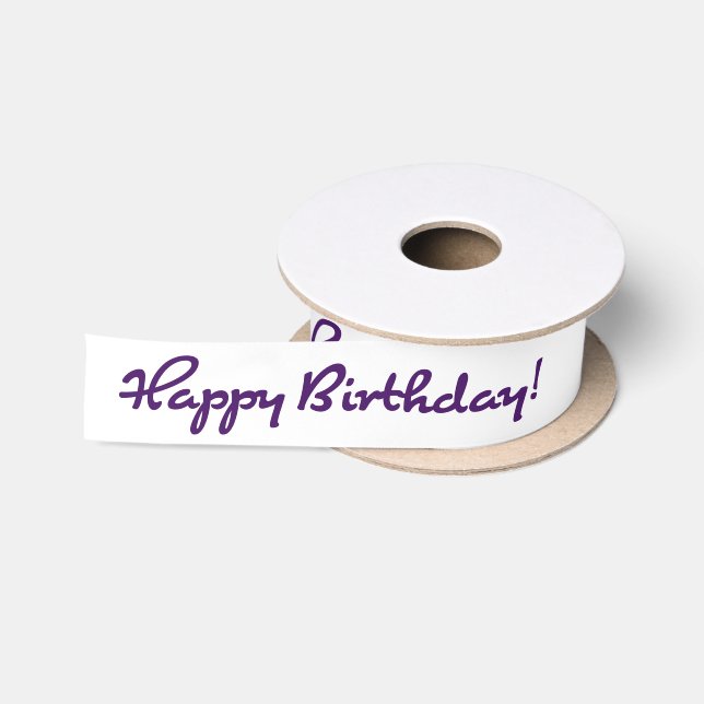 Ruban En Satin Joyeux anniversaire ! Script moyen Décontracté pou (Bobine)
