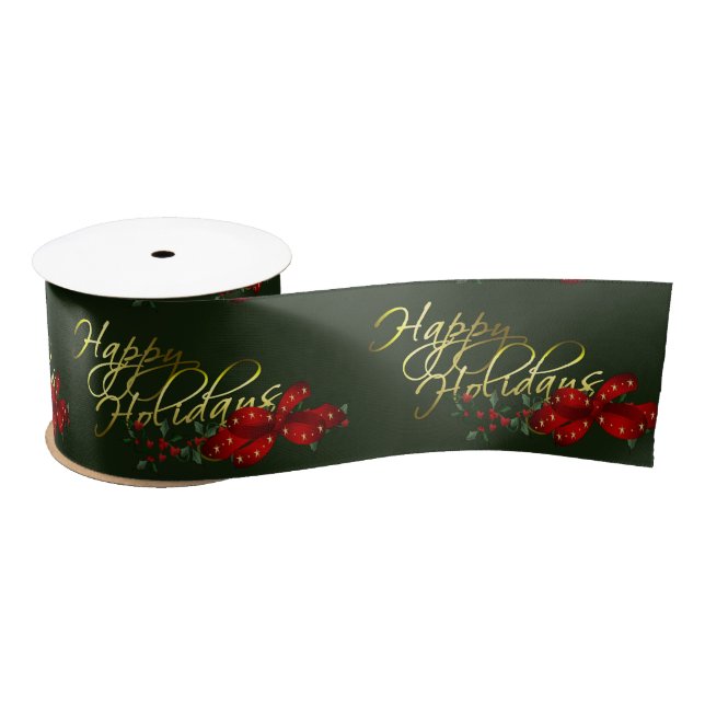 Ruban En Satin Joyeux Noël (Bobine)