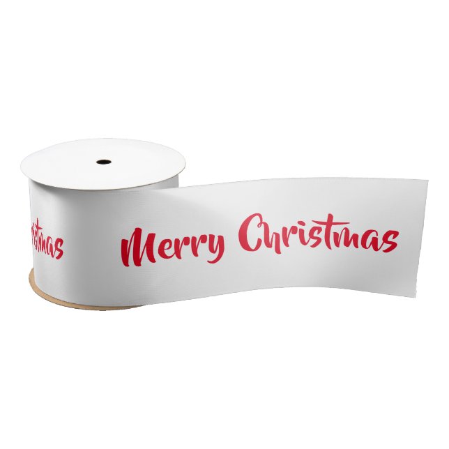 Ruban En Satin Joyeux Noël mots rouges Satin Ribbon (Bobine)