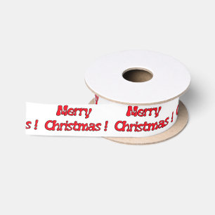 Ruban En Satin Joyeux Noël Satan Ribbon