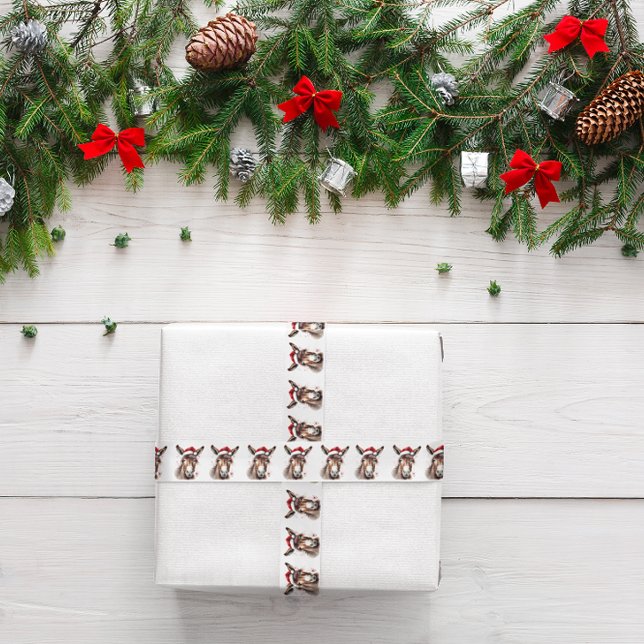 Ruban En Satin Joyeux petit âne de Noël (Créateur téléchargé)