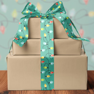 Ruban En Satin Jumelage des lumières Noël Motif de vacances