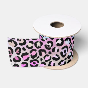 Ruban En Satin La série Iridescent Leopard Design 12