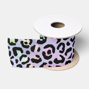 Ruban En Satin La série Iridescent Leopard Design 8