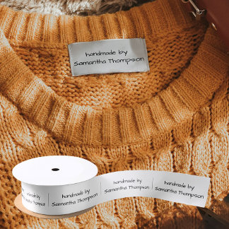 Ruban En Satin Labels Clothing Tags Handmade Items Handwritten