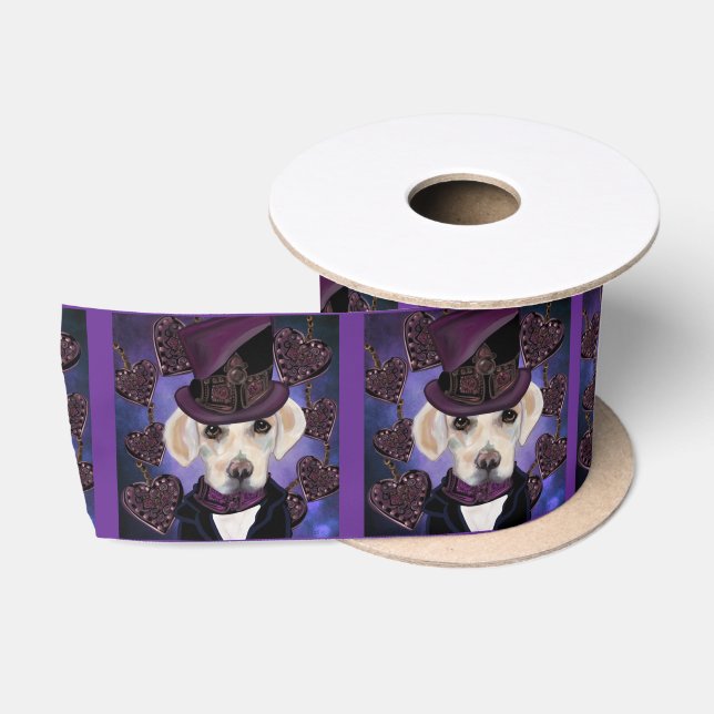 RUBAN EN SATIN LABRADOR RETRIEVER            (Bobine)