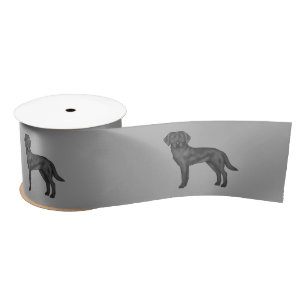 Ruban En Satin Labrador Retriever noir Chien de laboratoire de de