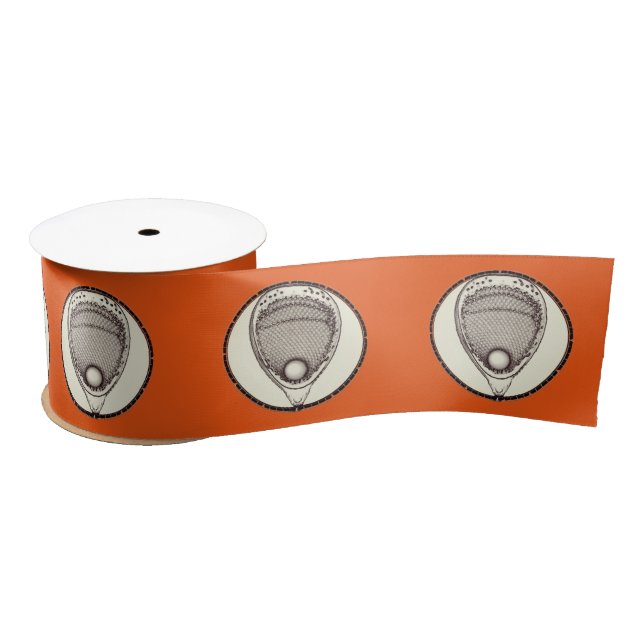 Ruban En Satin Lacrosse Goalie Orange (Bobine)