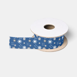 Ruban En Satin Laisser Neige Couleur Choix Arrière - plan