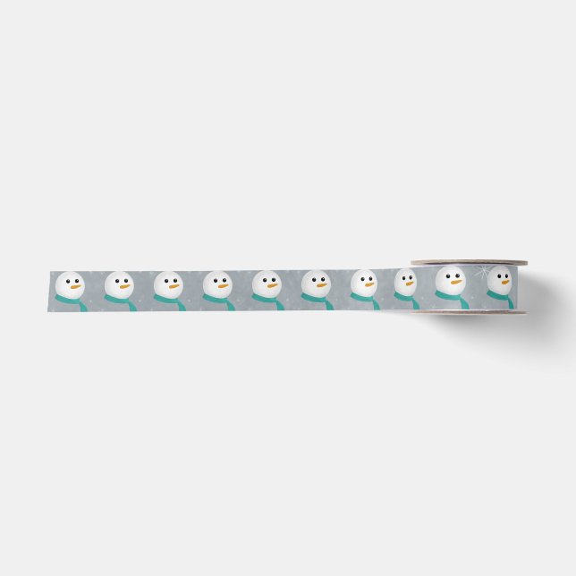 Ruban En Satin Laisser neiger Snowman (Devant)
