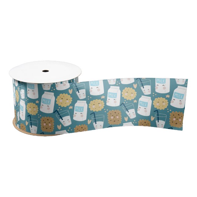 Ruban En Satin Lait et biscuits (Bobine)