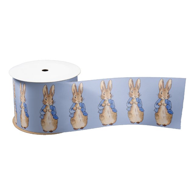 Ruban En Satin Lapin classique en veste bleue (Bobine)