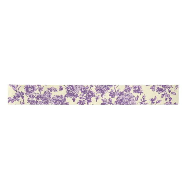 Ruban En Satin Lavendar Roses (Devant)