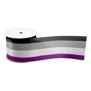 Ruban En Satin Le drapeau de fierté asexuel de SlipperyJoe met l'