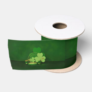 Ruban En Satin Le lutin au thème de la Saint-Patrick de SlipperyJ
