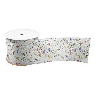 Ruban En Satin Le Meadow Fleur sauvage scandinave