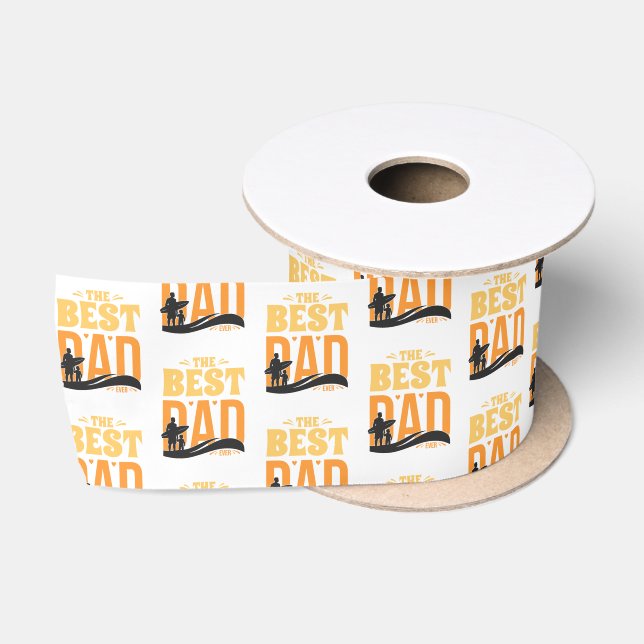 Ruban En Satin Le Meilleur Papa du Monde (Bobine)