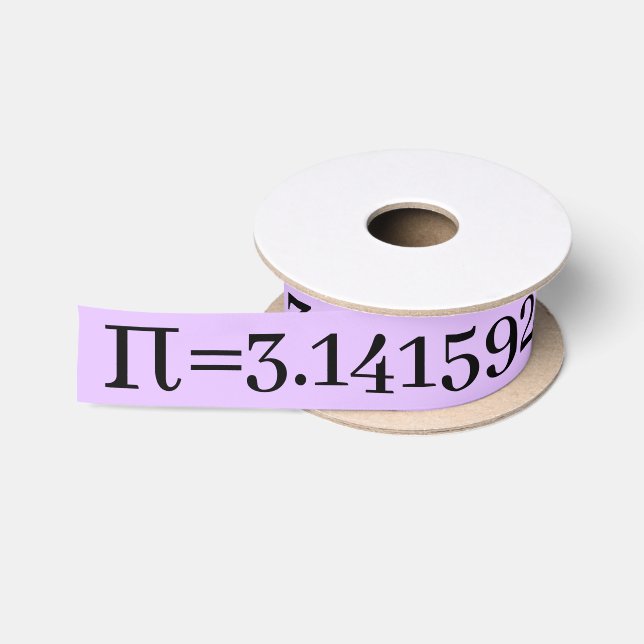 Ruban En Satin Le nombre Pi Math & Science Lovers' Lavender (Bobine)