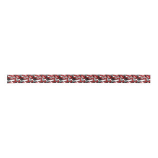 Ruban En Satin Le rouge ombrage Camo