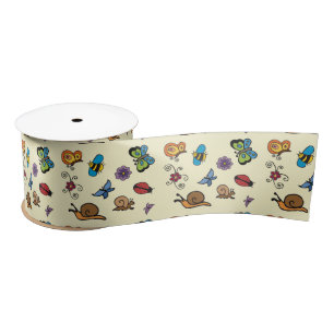 Ruban En Satin Les escargots des papillons insectent Thunder_Cove