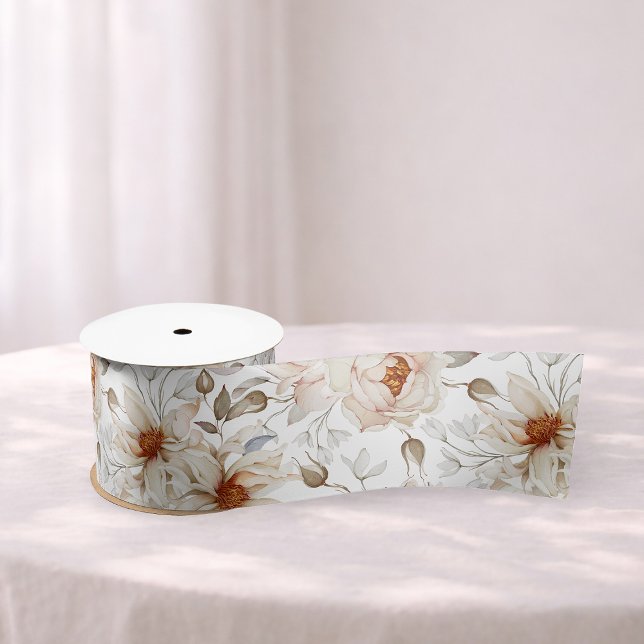 Ruban En Satin Les pivoines en fleurs (Créateur téléchargé)