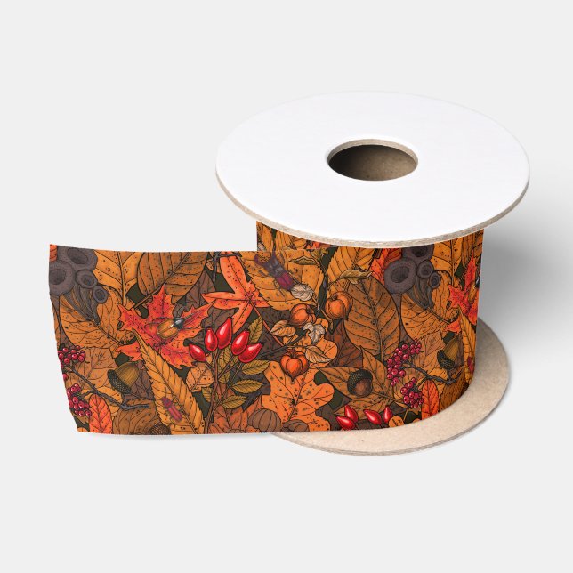 Ruban En Satin Les trésors d'automne (Bobine)