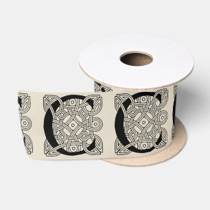 Ruban En Satin Lettre C Monogramme Nœud Celtique Vintage