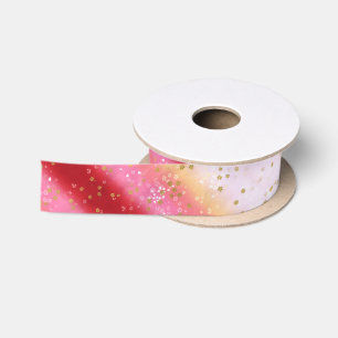 Ruban En Satin Lever du soleil de Sakura rose tombant