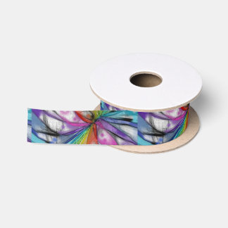 Ruban En Satin Libellule de kaléidoscope