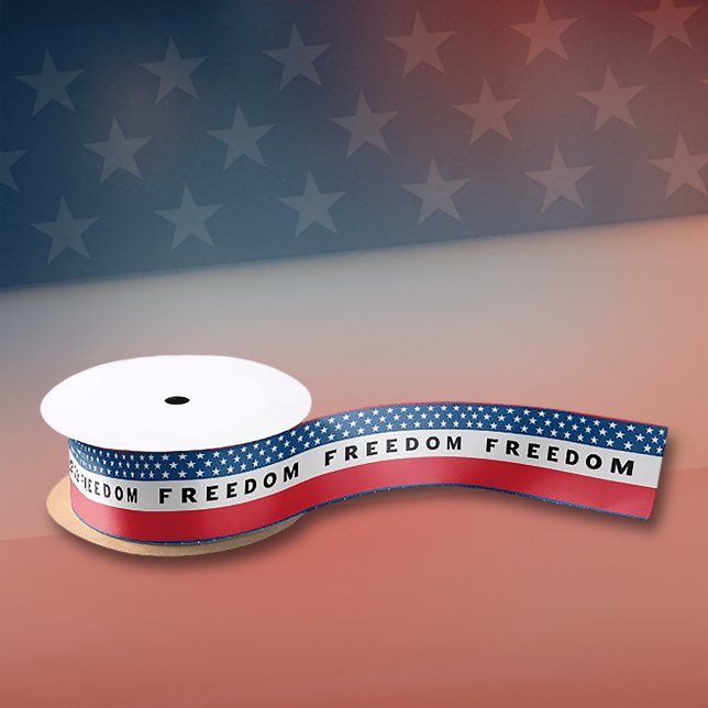 Ruban En Satin Liberté Un Véritable Patriote (Créateur téléchargé)